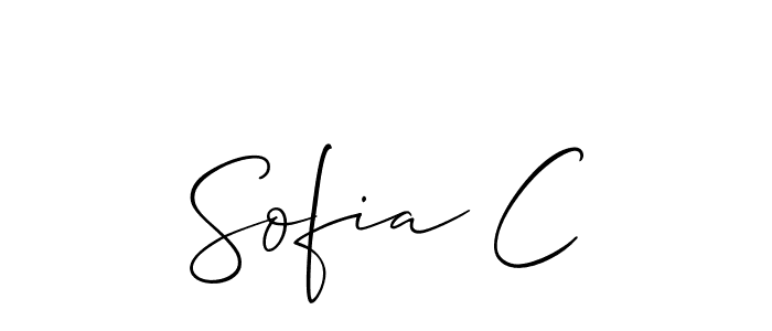 Make a beautiful signature design for name Sofia C. Use this online signature maker to create a handwritten signature for free. Sofia C signature style 2 images and pictures png