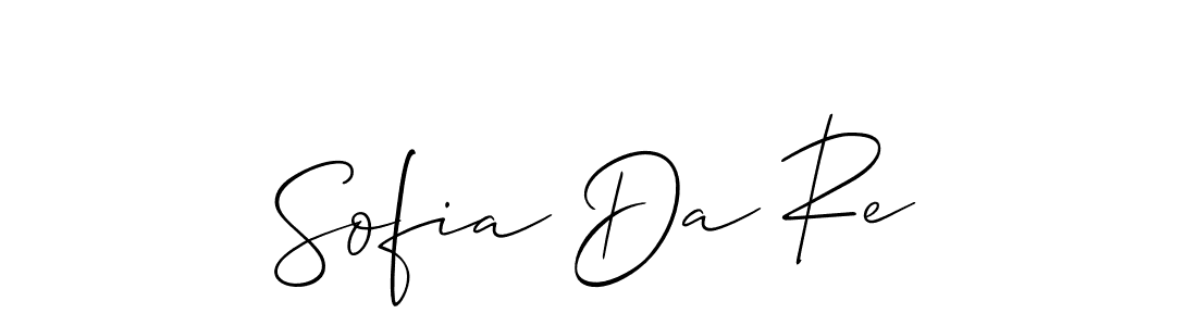 You can use this online signature creator to create a handwritten signature for the name Sofia Da Re. This is the best online autograph maker. Sofia Da Re signature style 2 images and pictures png