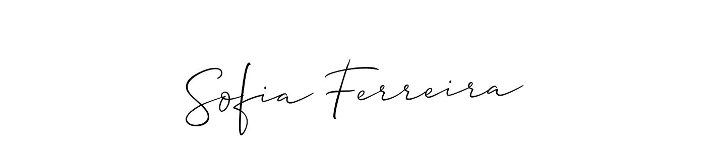 Similarly Allison_Script is the best handwritten signature design. Signature creator online .You can use it as an online autograph creator for name Sofia Ferreira. Sofia Ferreira signature style 2 images and pictures png