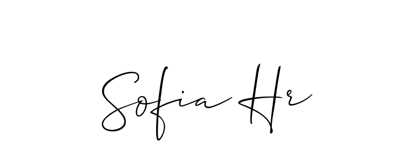 You can use this online signature creator to create a handwritten signature for the name Sofia Hr. This is the best online autograph maker. Sofia Hr signature style 2 images and pictures png
