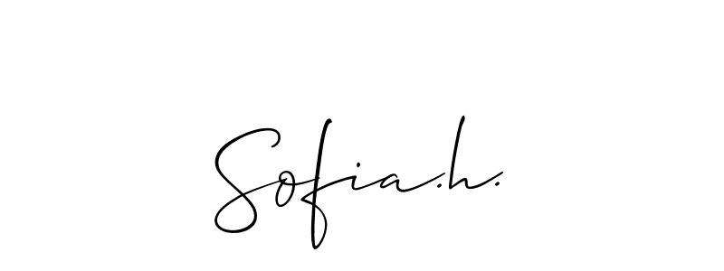 Similarly Allison_Script is the best handwritten signature design. Signature creator online .You can use it as an online autograph creator for name Sofia.h.. Sofia.h. signature style 2 images and pictures png