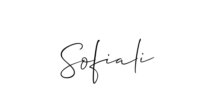 How to make Sofiali signature? Allison_Script is a professional autograph style. Create handwritten signature for Sofiali name. Sofiali signature style 2 images and pictures png