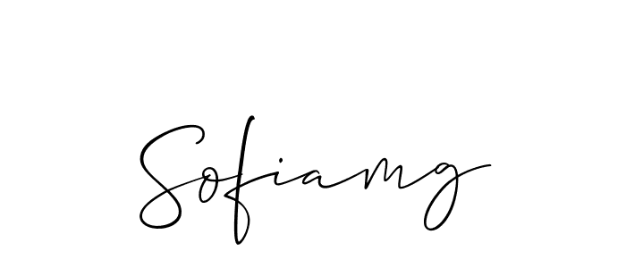 if you are searching for the best signature style for your name Sofiamg. so please give up your signature search. here we have designed multiple signature styles  using Allison_Script. Sofiamg signature style 2 images and pictures png