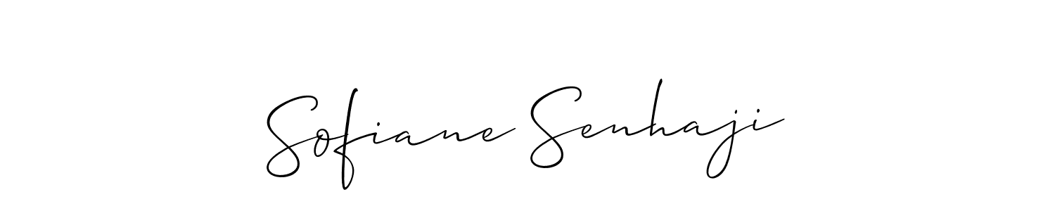 How to Draw Sofiane Senhaji signature style? Allison_Script is a latest design signature styles for name Sofiane Senhaji. Sofiane Senhaji signature style 2 images and pictures png