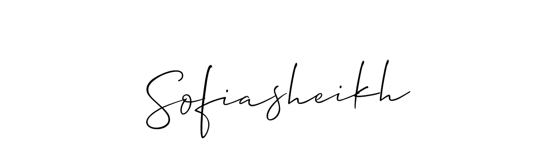 Allison_Script is a professional signature style that is perfect for those who want to add a touch of class to their signature. It is also a great choice for those who want to make their signature more unique. Get Sofiasheikh name to fancy signature for free. Sofiasheikh signature style 2 images and pictures png