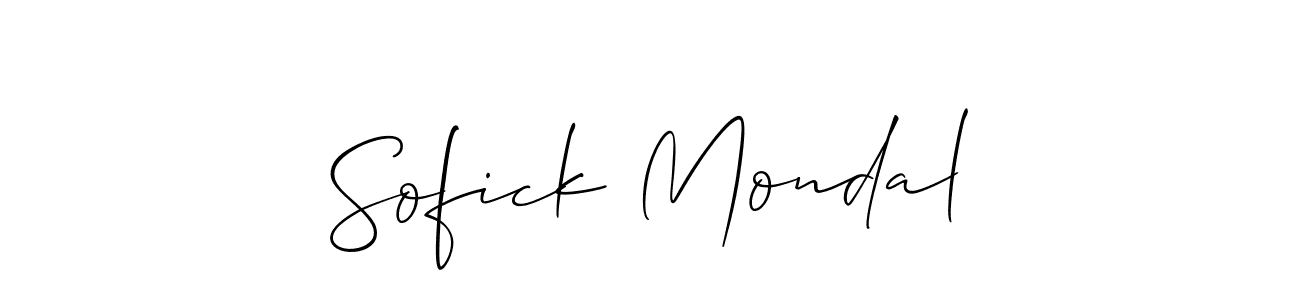 Make a beautiful signature design for name Sofick Mondal. Use this online signature maker to create a handwritten signature for free. Sofick Mondal signature style 2 images and pictures png