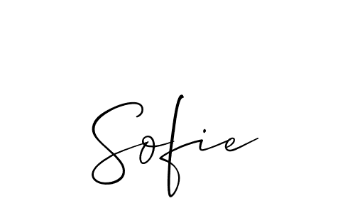You should practise on your own different ways (Allison_Script) to write your name (Sofie) in signature. don't let someone else do it for you. Sofie signature style 2 images and pictures png