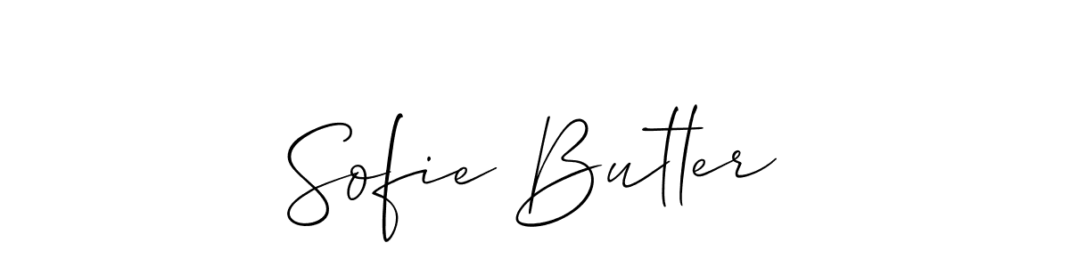 Design your own signature with our free online signature maker. With this signature software, you can create a handwritten (Allison_Script) signature for name Sofie Butler. Sofie Butler signature style 2 images and pictures png