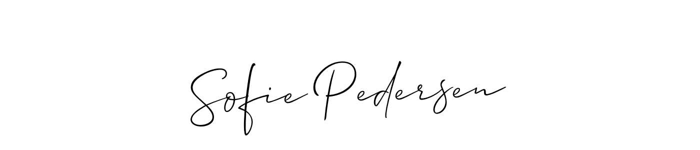 Best and Professional Signature Style for Sofie Pedersen. Allison_Script Best Signature Style Collection. Sofie Pedersen signature style 2 images and pictures png