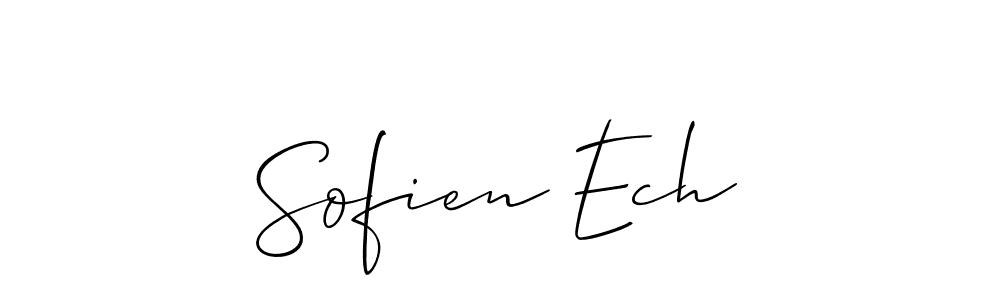 Make a beautiful signature design for name Sofien Ech. Use this online signature maker to create a handwritten signature for free. Sofien Ech signature style 2 images and pictures png