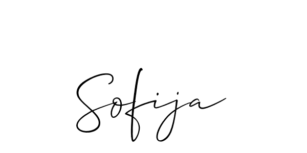 Design your own signature with our free online signature maker. With this signature software, you can create a handwritten (Allison_Script) signature for name Sofija. Sofija signature style 2 images and pictures png