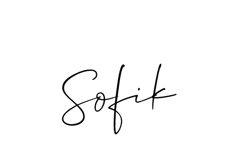 You should practise on your own different ways (Allison_Script) to write your name (Sofik) in signature. don't let someone else do it for you. Sofik signature style 2 images and pictures png