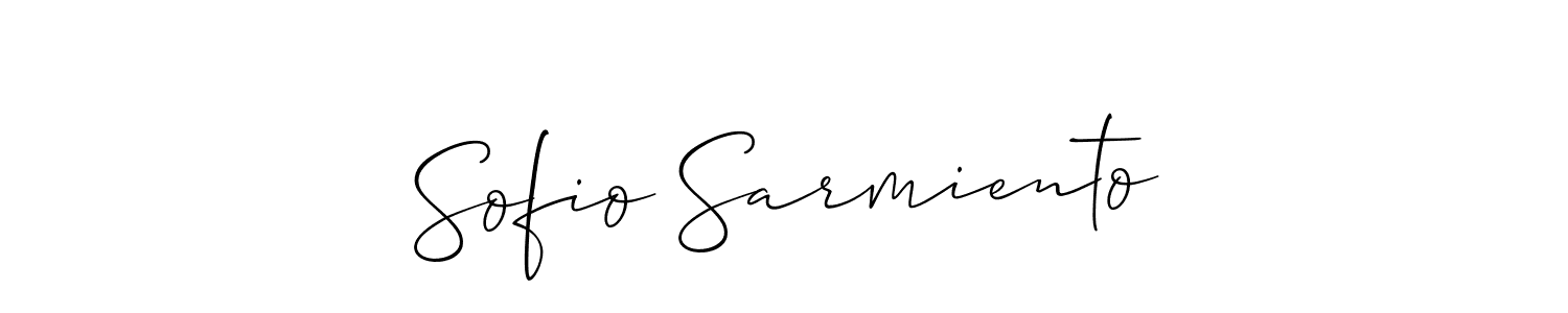 Check out images of Autograph of Sofio Sarmiento name. Actor Sofio Sarmiento Signature Style. Allison_Script is a professional sign style online. Sofio Sarmiento signature style 2 images and pictures png