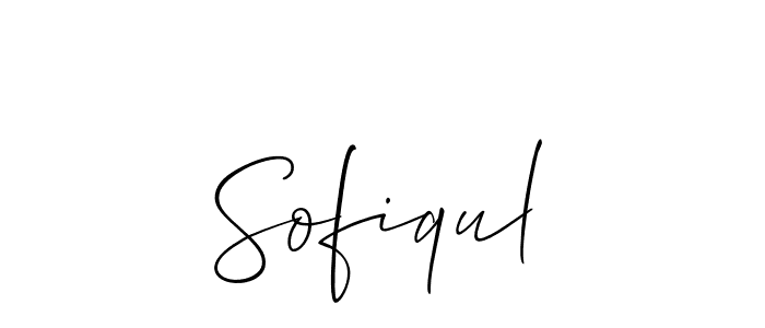 How to make Sofiqul name signature. Use Allison_Script style for creating short signs online. This is the latest handwritten sign. Sofiqul signature style 2 images and pictures png