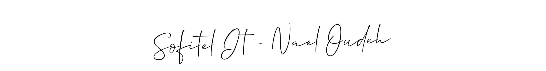 You can use this online signature creator to create a handwritten signature for the name Sofitel It - Nael Oudeh. This is the best online autograph maker. Sofitel It - Nael Oudeh signature style 2 images and pictures png