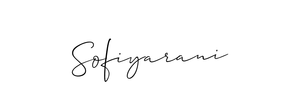 How to Draw Sofiyarani signature style? Allison_Script is a latest design signature styles for name Sofiyarani. Sofiyarani signature style 2 images and pictures png