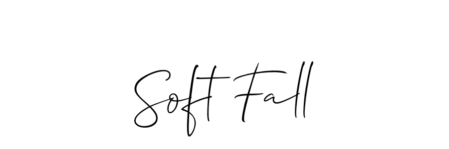 if you are searching for the best signature style for your name Soft Fall. so please give up your signature search. here we have designed multiple signature styles  using Allison_Script. Soft Fall signature style 2 images and pictures png