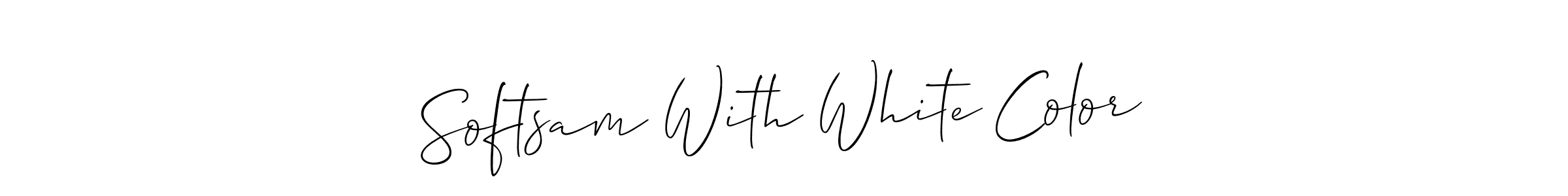 Similarly Allison_Script is the best handwritten signature design. Signature creator online .You can use it as an online autograph creator for name Softsam With White Color. Softsam With White Color signature style 2 images and pictures png