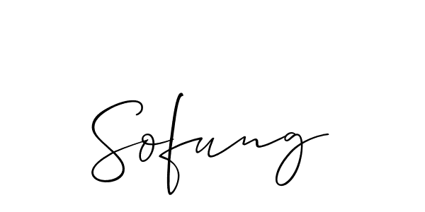 It looks lik you need a new signature style for name Sofung. Design unique handwritten (Allison_Script) signature with our free signature maker in just a few clicks. Sofung signature style 2 images and pictures png