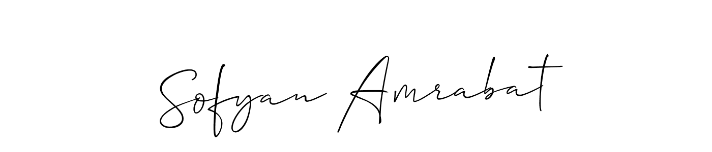 Create a beautiful signature design for name Sofyan Amrabat. With this signature (Allison_Script) fonts, you can make a handwritten signature for free. Sofyan Amrabat signature style 2 images and pictures png