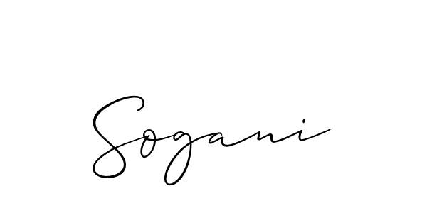 You should practise on your own different ways (Allison_Script) to write your name (Sogani) in signature. don't let someone else do it for you. Sogani signature style 2 images and pictures png