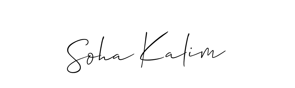 Best and Professional Signature Style for Soha Kalim. Allison_Script Best Signature Style Collection. Soha Kalim signature style 2 images and pictures png