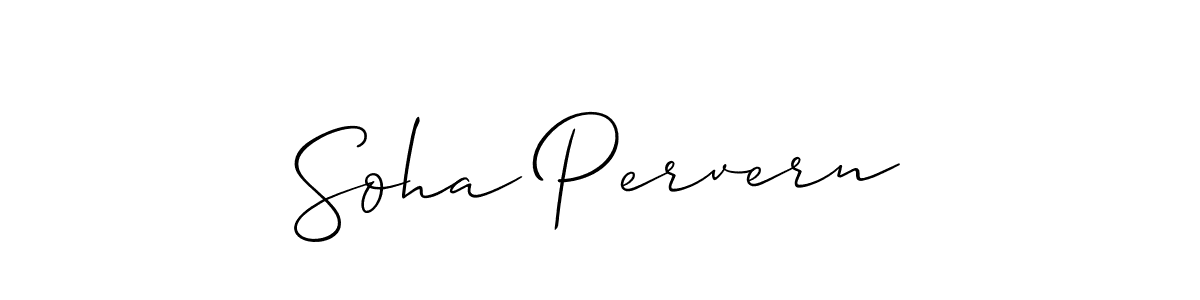 Similarly Allison_Script is the best handwritten signature design. Signature creator online .You can use it as an online autograph creator for name Soha Pervern. Soha Pervern signature style 2 images and pictures png