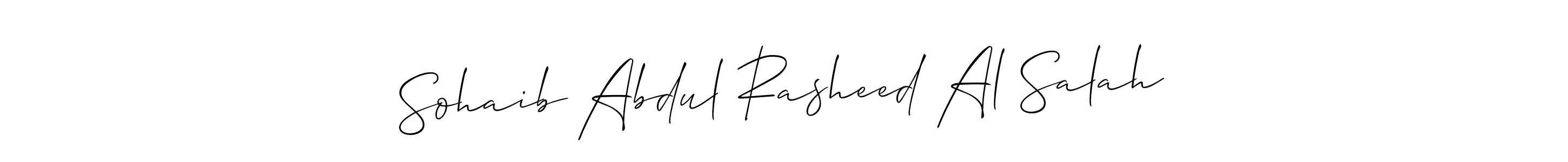 Also we have Sohaib Abdul Rasheed Al Salah name is the best signature style. Create professional handwritten signature collection using Allison_Script autograph style. Sohaib Abdul Rasheed Al Salah signature style 2 images and pictures png