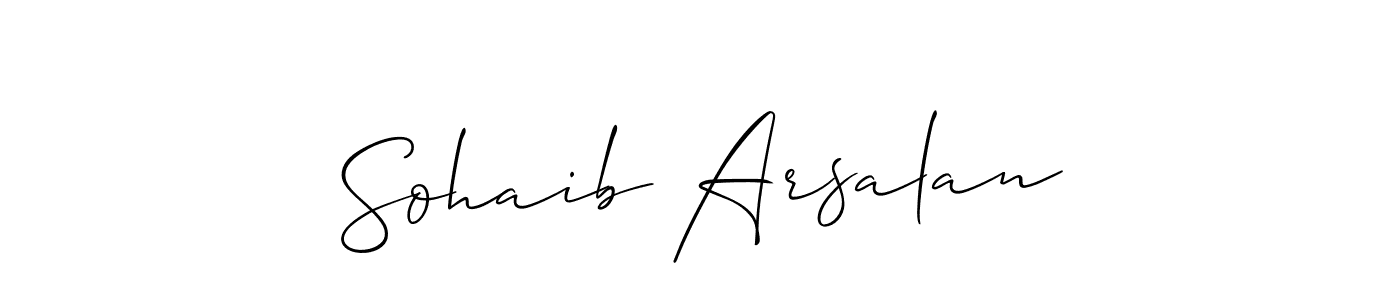 This is the best signature style for the Sohaib Arsalan name. Also you like these signature font (Allison_Script). Mix name signature. Sohaib Arsalan signature style 2 images and pictures png