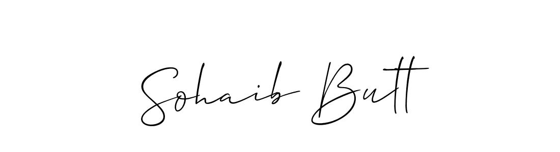 How to make Sohaib Butt signature? Allison_Script is a professional autograph style. Create handwritten signature for Sohaib Butt name. Sohaib Butt signature style 2 images and pictures png