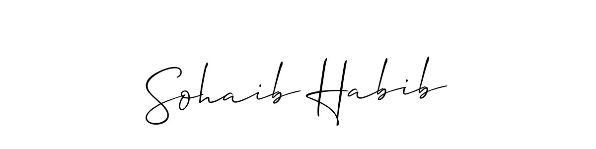 You can use this online signature creator to create a handwritten signature for the name Sohaib Habib. This is the best online autograph maker. Sohaib Habib signature style 2 images and pictures png