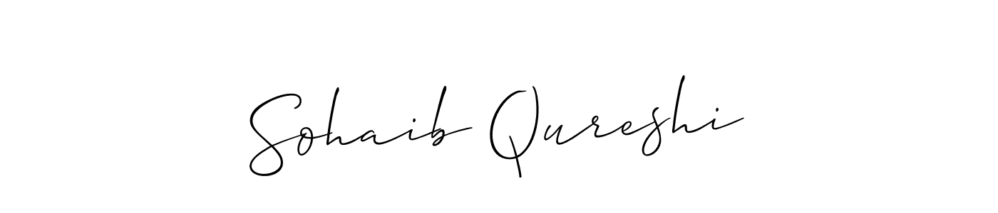 Use a signature maker to create a handwritten signature online. With this signature software, you can design (Allison_Script) your own signature for name Sohaib Qureshi. Sohaib Qureshi signature style 2 images and pictures png