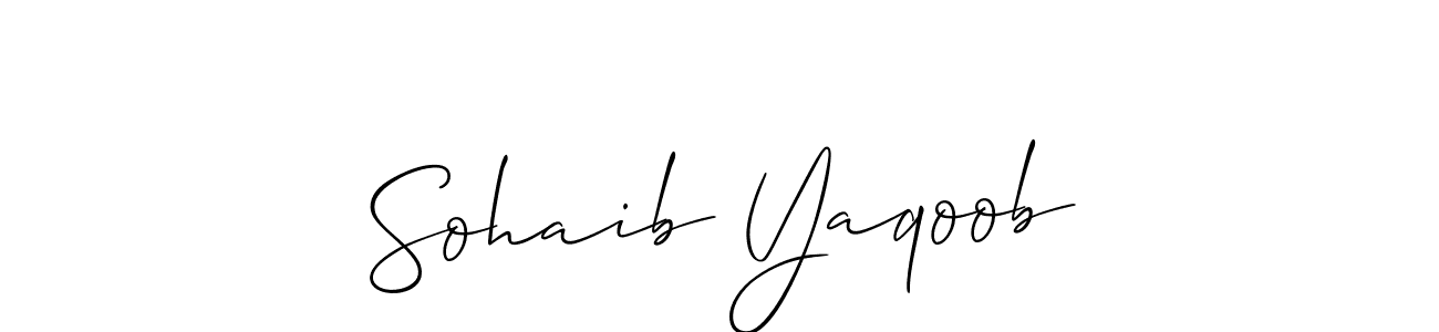 Once you've used our free online signature maker to create your best signature Allison_Script style, it's time to enjoy all of the benefits that Sohaib Yaqoob name signing documents. Sohaib Yaqoob signature style 2 images and pictures png