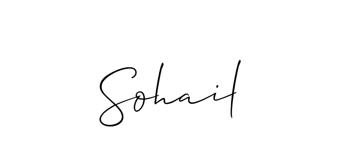 How to Draw Sohail  signature style? Allison_Script is a latest design signature styles for name Sohail . Sohail  signature style 2 images and pictures png