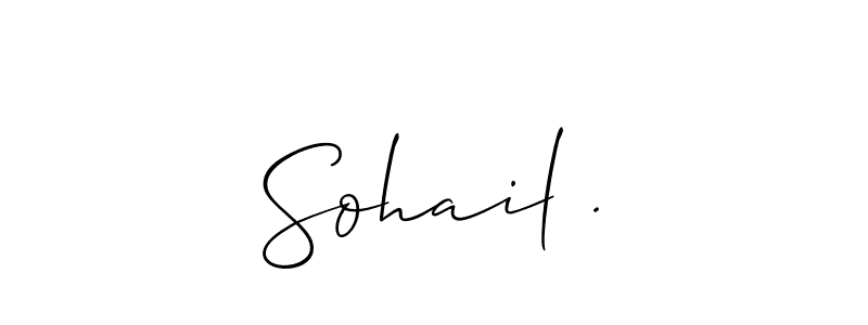 How to make Sohail . name signature. Use Allison_Script style for creating short signs online. This is the latest handwritten sign. Sohail . signature style 2 images and pictures png