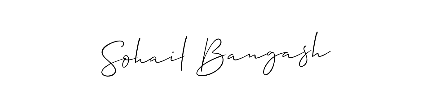 Make a beautiful signature design for name Sohail Bangash. Use this online signature maker to create a handwritten signature for free. Sohail Bangash signature style 2 images and pictures png