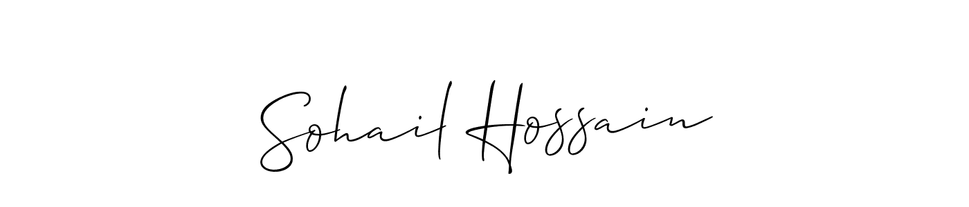 You should practise on your own different ways (Allison_Script) to write your name (Sohail Hossain) in signature. don't let someone else do it for you. Sohail Hossain signature style 2 images and pictures png
