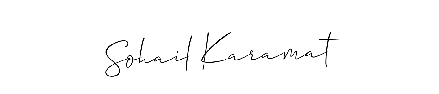 You can use this online signature creator to create a handwritten signature for the name Sohail Karamat. This is the best online autograph maker. Sohail Karamat signature style 2 images and pictures png
