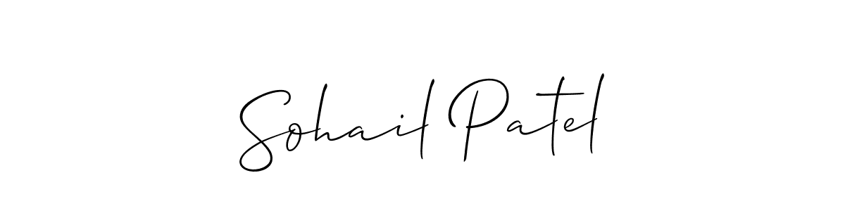 You should practise on your own different ways (Allison_Script) to write your name (Sohail Patel) in signature. don't let someone else do it for you. Sohail Patel signature style 2 images and pictures png