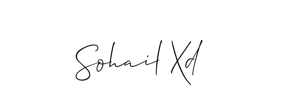 Also we have Sohail Xd name is the best signature style. Create professional handwritten signature collection using Allison_Script autograph style. Sohail Xd signature style 2 images and pictures png