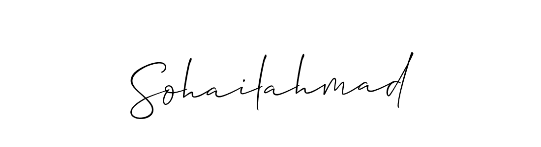 Make a beautiful signature design for name Sohailahmad. Use this online signature maker to create a handwritten signature for free. Sohailahmad signature style 2 images and pictures png