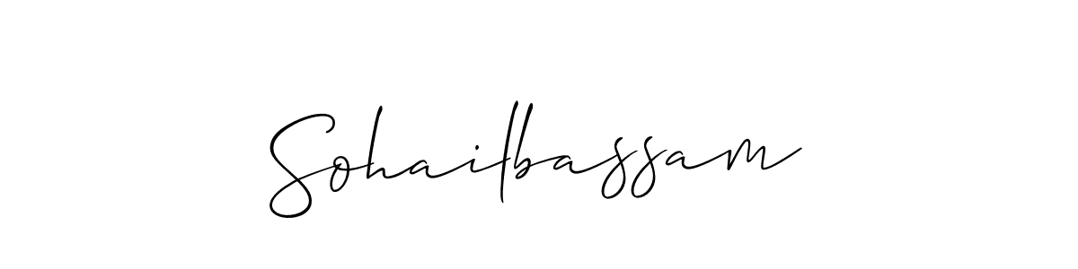 Allison_Script is a professional signature style that is perfect for those who want to add a touch of class to their signature. It is also a great choice for those who want to make their signature more unique. Get Sohailbassam name to fancy signature for free. Sohailbassam signature style 2 images and pictures png
