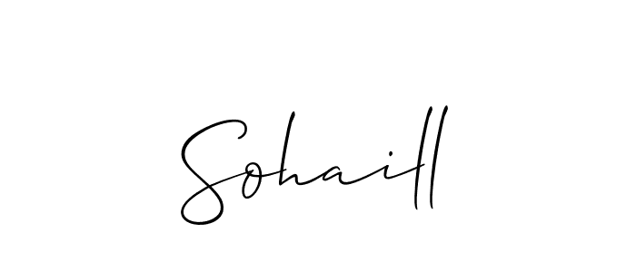 Make a short Sohaill signature style. Manage your documents anywhere anytime using Allison_Script. Create and add eSignatures, submit forms, share and send files easily. Sohaill signature style 2 images and pictures png