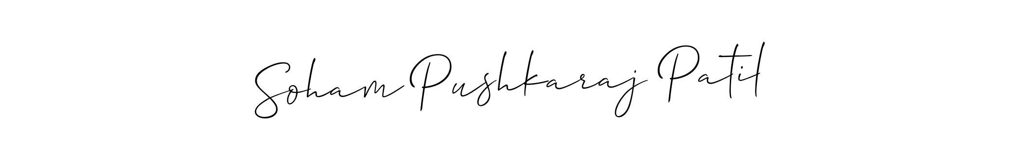 It looks lik you need a new signature style for name Soham Pushkaraj Patil. Design unique handwritten (Allison_Script) signature with our free signature maker in just a few clicks. Soham Pushkaraj Patil signature style 2 images and pictures png