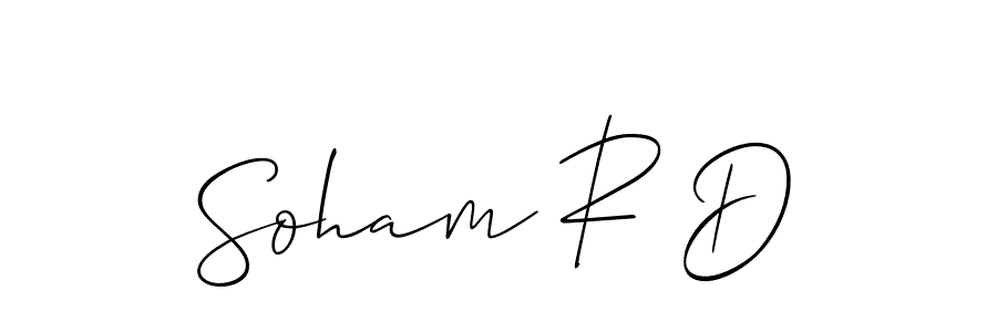 How to Draw Soham R D signature style? Allison_Script is a latest design signature styles for name Soham R D. Soham R D signature style 2 images and pictures png