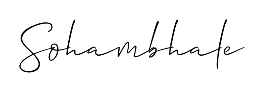The Allison_Script handwriting style adds charm and authenticity to name Sohambhale. A wonderful choice for personal thank-you notes. Sohambhale signature style 2 images and pictures png