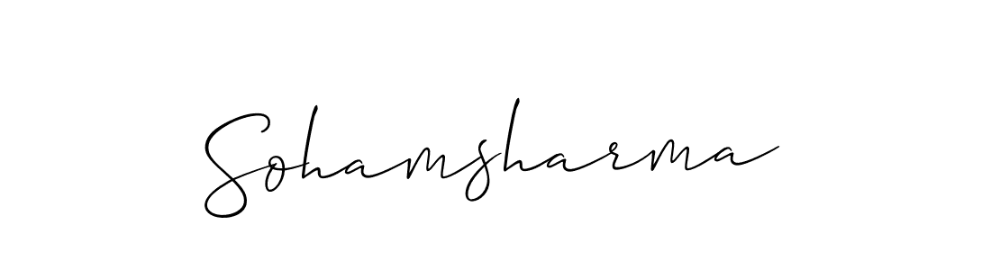 How to Draw Sohamsharma signature style? Allison_Script is a latest design signature styles for name Sohamsharma. Sohamsharma signature style 2 images and pictures png