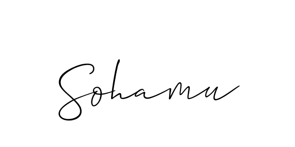 Once you've used our free online signature maker to create your best signature Allison_Script style, it's time to enjoy all of the benefits that Sohamu name signing documents. Sohamu signature style 2 images and pictures png