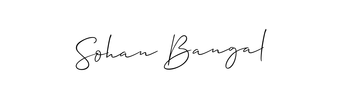 Check out images of Autograph of Sohan Bangal name. Actor Sohan Bangal Signature Style. Allison_Script is a professional sign style online. Sohan Bangal signature style 2 images and pictures png