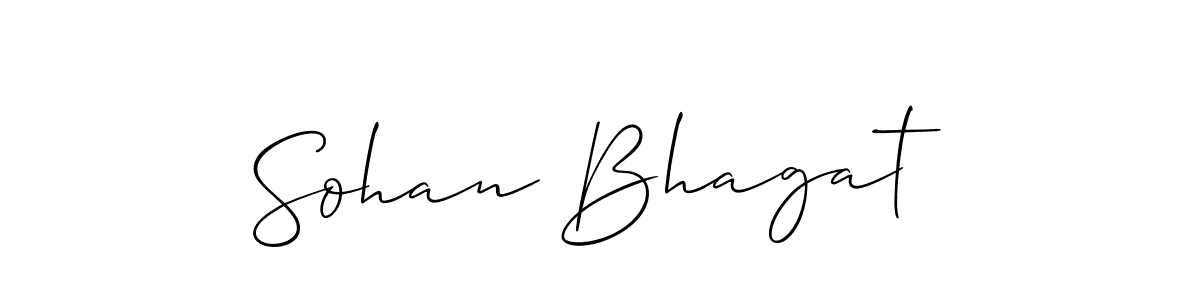 How to Draw Sohan Bhagat signature style? Allison_Script is a latest design signature styles for name Sohan Bhagat. Sohan Bhagat signature style 2 images and pictures png